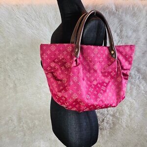Russet Burgundy Nylon Light Weight Tote Bag